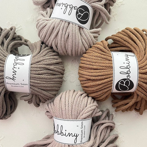 Bobbiny Premium Braided Cord 5mm 50m
