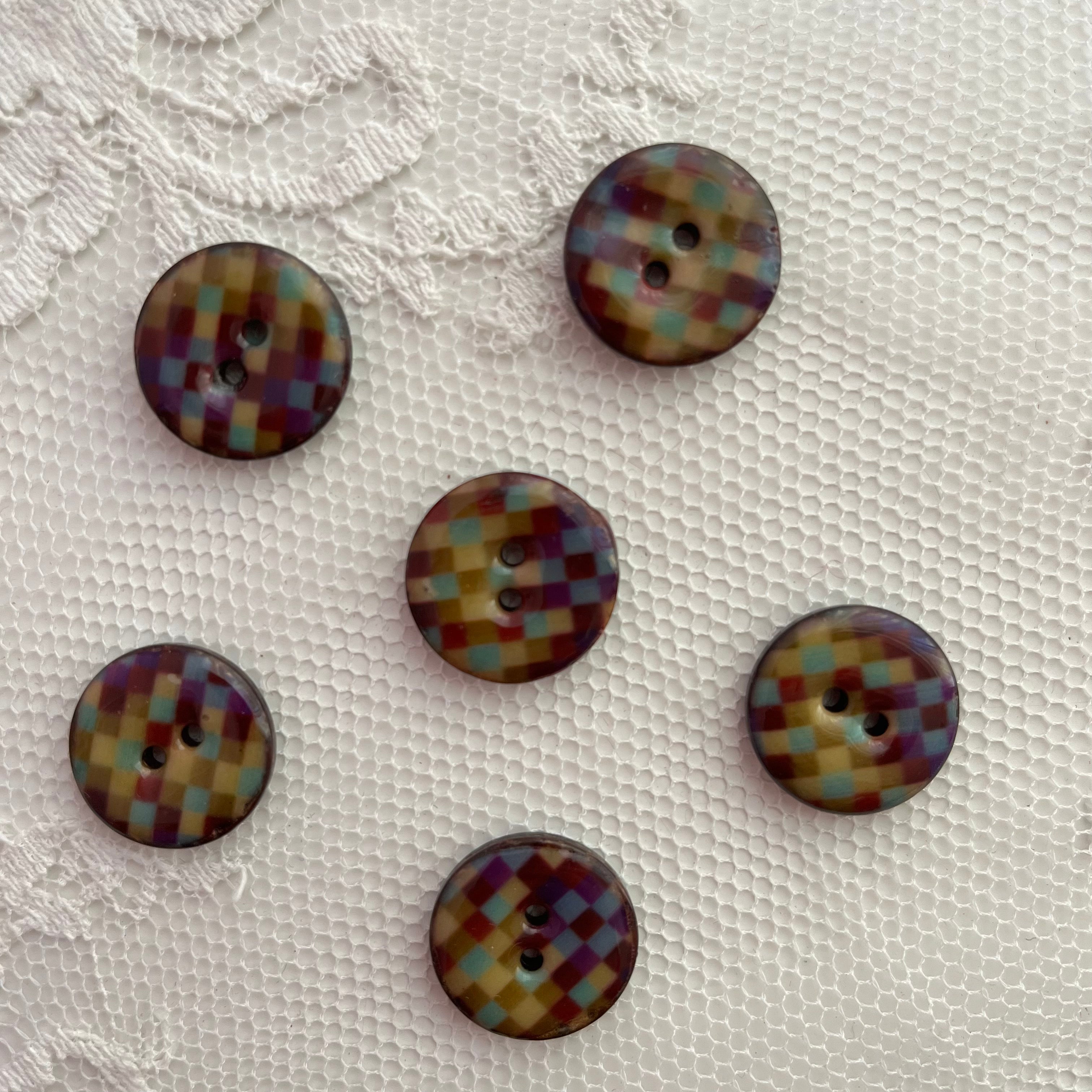 Handarbeit-Lieblingsladen 30 Bottoni In Noce Di Cocco Marrone Da - Foto 9