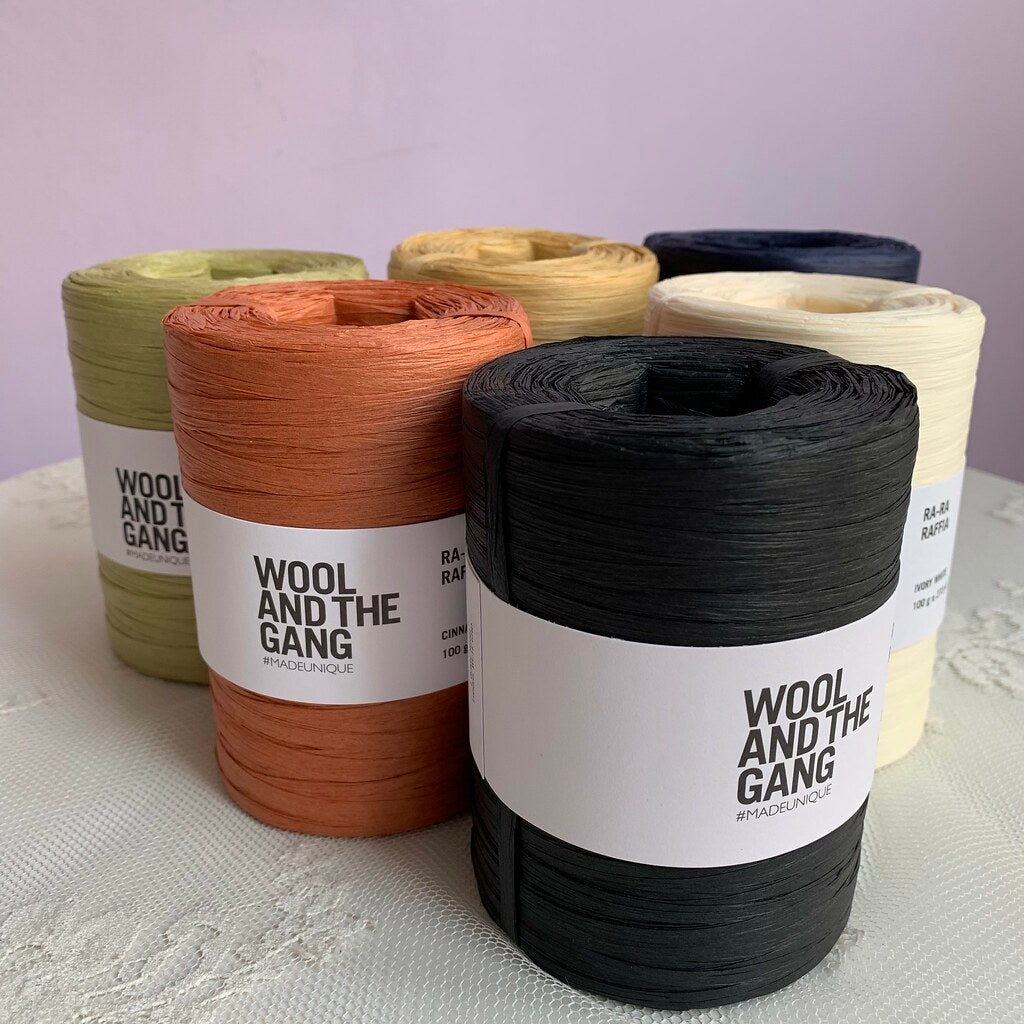 Wool and the Gang Ra-Ra Raffia Streep, Rose Garden Streep, 100 Wool and the Gang Ra-Ra Raffia Streep, Rose Garden Streep, 100