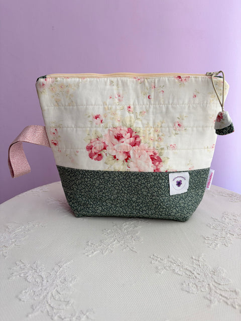 Borsa Portaprogetto con Pendaglio a Fiore Viola Mammola