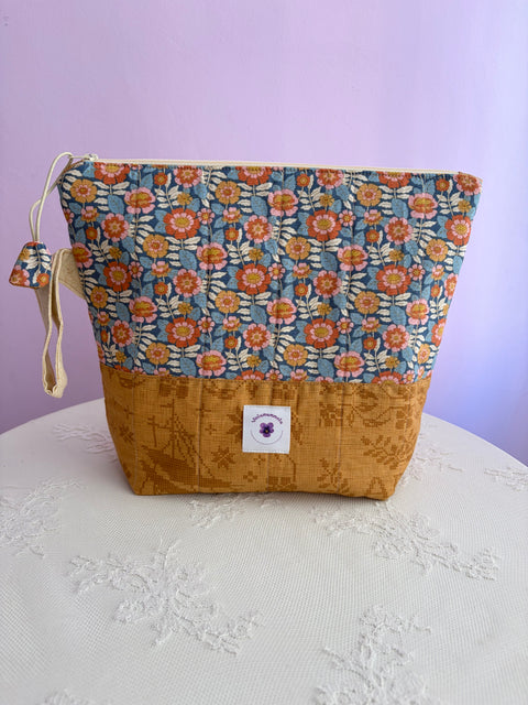 Borsa Portaprogetto con Pendaglio a Fiore Viola Mammola