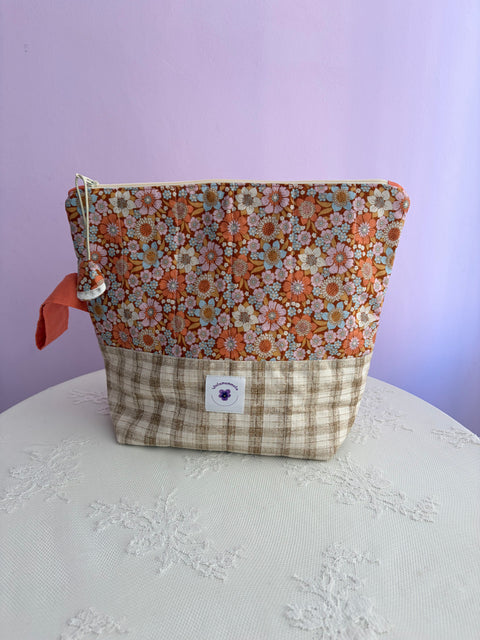 Borsa Portaprogetto con Pendaglio a Fiore Viola Mammola