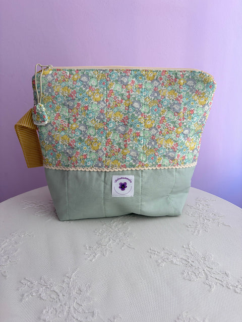Borsa Portaprogetto con Pendaglio a Fiore Viola Mammola