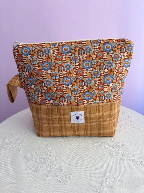 Borsa Portaprogetto con Pendaglio a Fiore Viola Mammola