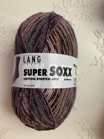 Lang Yarns Super Soxx Cotton 4 Stretch