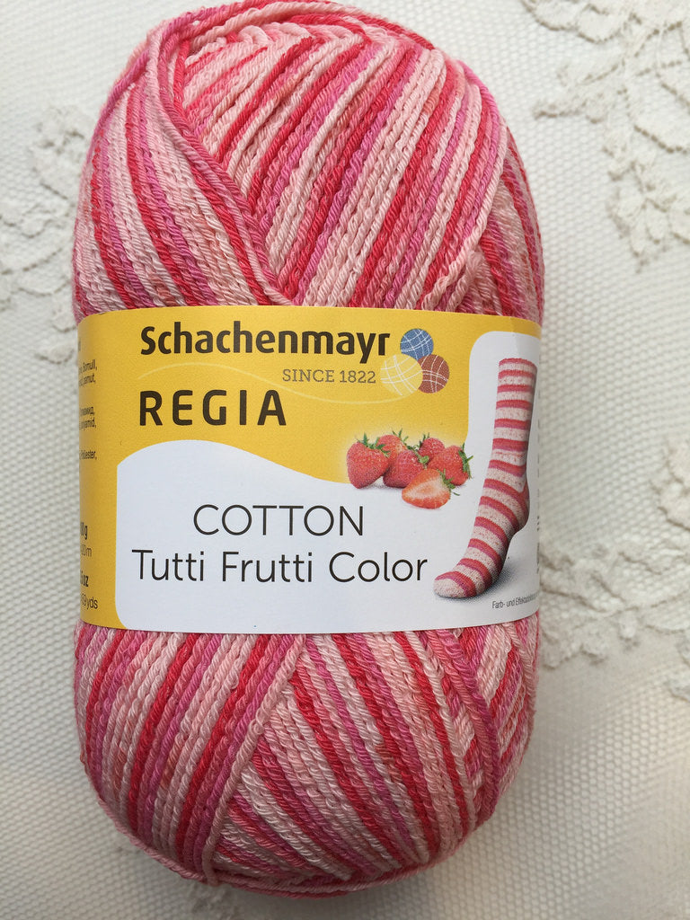 Schachenmayr Regia Cotton Tutti Frutti Color 2420 Erdbeere