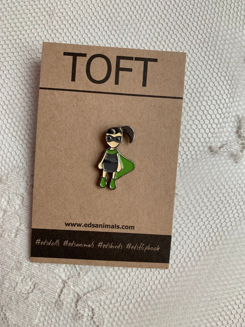 Toft pins - Superhero Doll