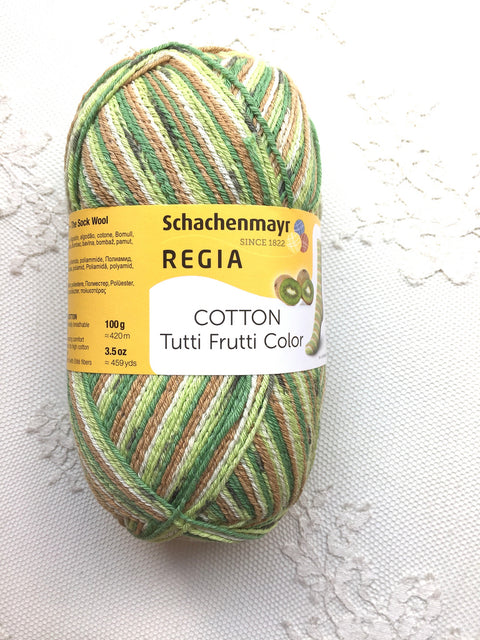 Schachenmayr Regia Cotton Tutti Frutti Color 2418 Kiwi Color