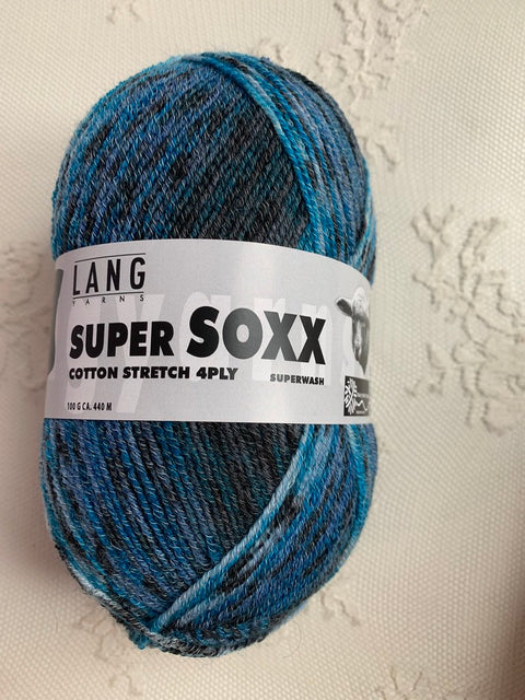 Lang Yarns Super Soxx Cotton Stretch 4ply 28