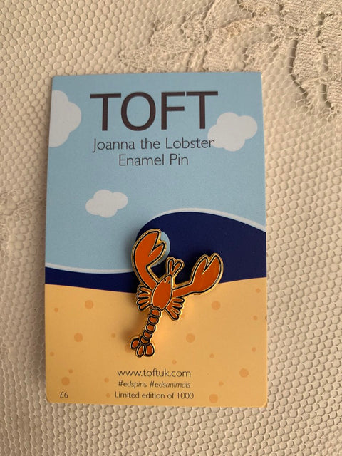 TOFT Enamel Pin - Joanna The Lobster